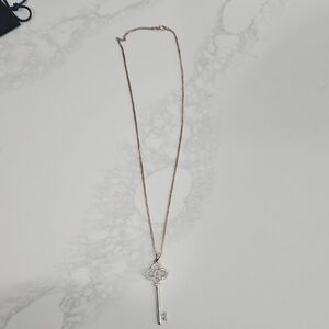Sterling Silver Key Pendant Necklace